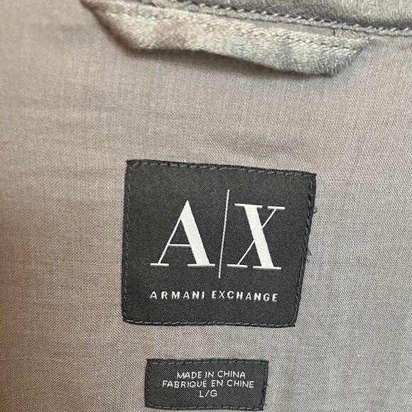 Armani Exchange Jacket Women’s Large Gray Asymmetrical Full Zip - Picture 4 of 8